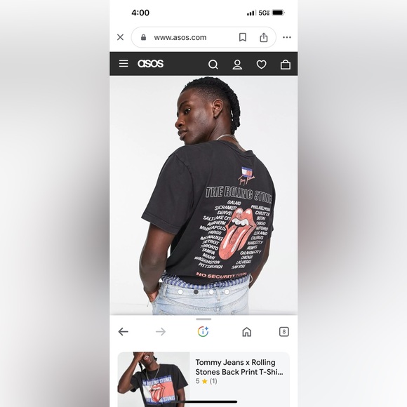 Sold out Tommy Jeans Rolling Stones collab T-shirt… - Picture 8 of 9